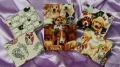 Box mit Stoff Hund Schaf Eule